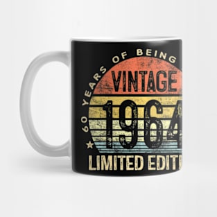 60 Year Old Gifts Vintage 1964 Limited Edition 60Th Birthday Mug